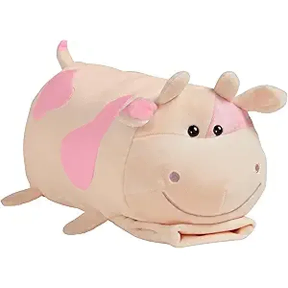 Buddy on the Go - From The Creators Of Pillow Pets - Strawberry Cow - Stuffed Animal Plush
