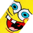 thumbnail image 2 of ODD SOX – SpongeBob Big Face Crew Socks for Big Kids 7–10 Years – Colorful Cartoon Character Socks,, 2 of 3