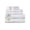 Eggshell, variant on Aertex Stripe 100% Cotton 520 GSM 6 Piece Bath Towel Set, Soft & Absorbent, Quick Dry, 2 Bath 27x54, 2 Hand 16x28, 2 Wash 13x13, White with Dove Gray Stripes, OEKO-TEX® Certified