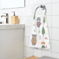 thumbnail image 5 of Cartoon Animals in Forest Cotton Face Towels Absorbent Hand Towel Soft Bathroom Towel for Kitchen Hotel Decoration, 5 of 7