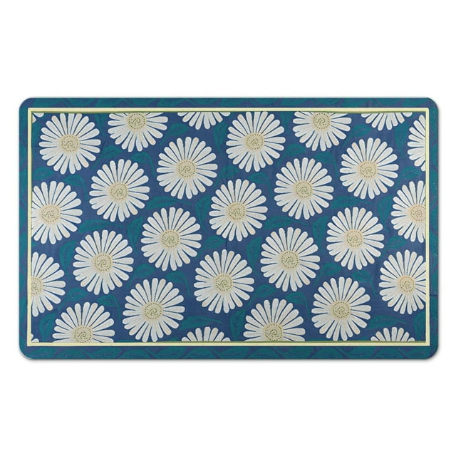 Safe and Stylish Superfine Fiber Flower Bath Rugs with Non Slip Feature for Bathrooms.