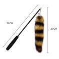 thumbnail image 5 of Funny Cat Plush Tail Teaser Wand Toy Kitten Cat Exercise Playing Accessories Simulation Fox Tail Fur Interactive Supplies, 5 of 5