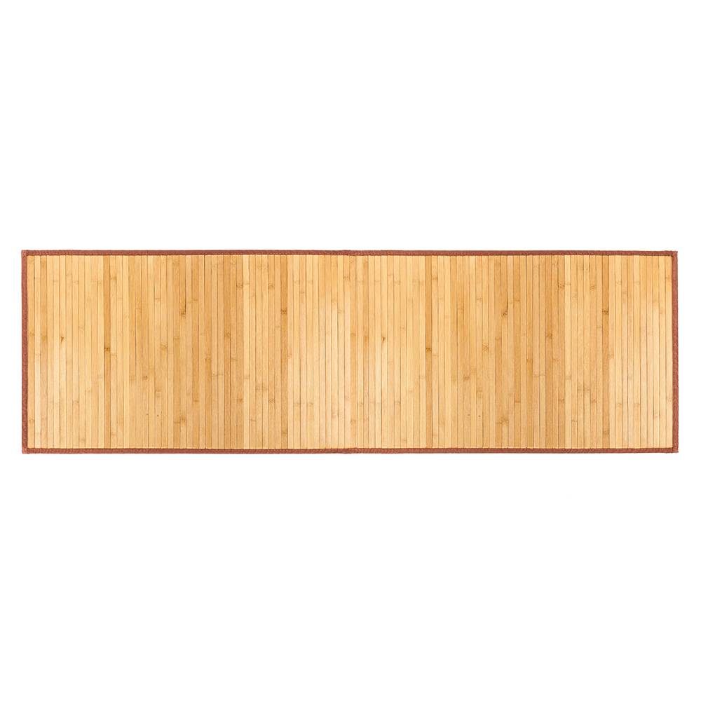 24" x 48" Nonsliding Waterproof Bamboo Floor Mat Natural