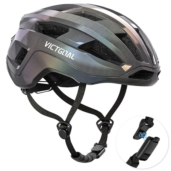 VICTGOAL Adult Bike Helmet for Men Women, Lightweight Adjustable Road Bicycle Helmet with Magnetic Buckle for Commuting and Cycling