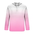thumbnail image 4 of Timoontee Men's Gradient Color Hooded Sweatshirts Loose Long Sleeve Quarter Button Pullover Tops Fall Casual Lightweight Workout Sweatshirts Pink XXXXXL, 4 of 4