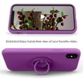thumbnail image 4 of for iPhone Xs Max Silicone Case with Kickstand | Anti-Scratch Full-Body Shockproof Protective Case for iPhone Xs Max - Purple, 4 of 14