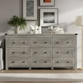 thumbnail image 2 of 9-Drawer Dresser for Bedroom, Modern Wide Chest of Drawers, Wooden Storage Organizer for Closet, Living Room, Entryway, Home Office, Dresser with Ample Storage, 2 of 7