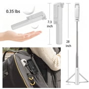 Selfie Stick Tripod for Phone, Bluetooth Remote, Extendable 25.6 Inch, Portable Phone Tripod Stand, Adjustable Smartphone Holder for Travel Video Recording Live Streaming