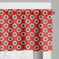 thumbnail image 5 of Ambesonne Prehistoric Country Valance & Curtain, Stars Dots, 55"x24", Scarlet Navy Blue Cream, 5 of 7