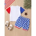 thumbnail image 3 of Coduop Infant Baby Independence Day Outfit Short Sleeve T-Shirt and Shorts 2Pcs Set for 4th of July, 3 of 8