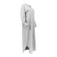 thumbnail image 5 of LIUJUNSHOP Women's Long Sleeve Button Down Shirt Dress Spring Casual Maxi Dresses Loose Fit Blouse Dress with Pockets, 5 of 8