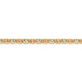 thumbnail image 2 of Diamond2Deal 14K Tri-Color Gold 3.8mm Pav Valentino Chain Bracelet for Men 9", 2 of 5
