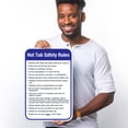 thumbnail image 2 of Hot Tub Safety Rules Sign, Pool Sign,, 2 of 8