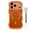 Orange, variant on Dteck Curly Wavy Frame Case for iPhone 17 Pro Max, Compatible with MagSafe, Shockproof Translucent Frosted Back Phone Cover,Brown