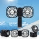 thumbnail image 5 of Ventilador eléctrico de dos cabezas Ventilador ajustable de escritorio portátil plegable portátil de verano con 3 engranajes de viento Advancent HA6978-02B, 5 of 6