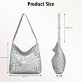 thumbnail image 5 of Artistic Floral Butterfly Canvas Tote – Colorful Bee and Flower Design for Spring, 5 of 5