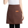 thumbnail image 1 of Hyasfey Half Apron for Men Women Breathable Kitchen Cooking Apron with Pockets Stylish Skirt Design Waiter Short Apron Versatile Chef Costume Accessory, 1 of 8