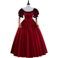 thumbnail image 2 of Women's Rococo Ball Gown Lace Sleeve Historical Victorian Dress Civil War Southern Belle Gown, 2 of 8