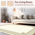 thumbnail image 2 of Flatwoven High Traffic Area Rug, Modern Minimalist Trellis Design, Non Slip, Stain Resistant, Washable Area Rugs for Living Room, Bedroom(Beige, 2X3), 2 of 8