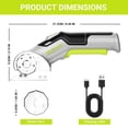 thumbnail image 3 of Cordless Electric Scissors Cardboard Cutter: DEKOPRO 3.7V 2000mAh Electric Box Cutter, Rechargeable Power Rotary Cutter with Safety Lock, 389g Carpet, 3 of 9