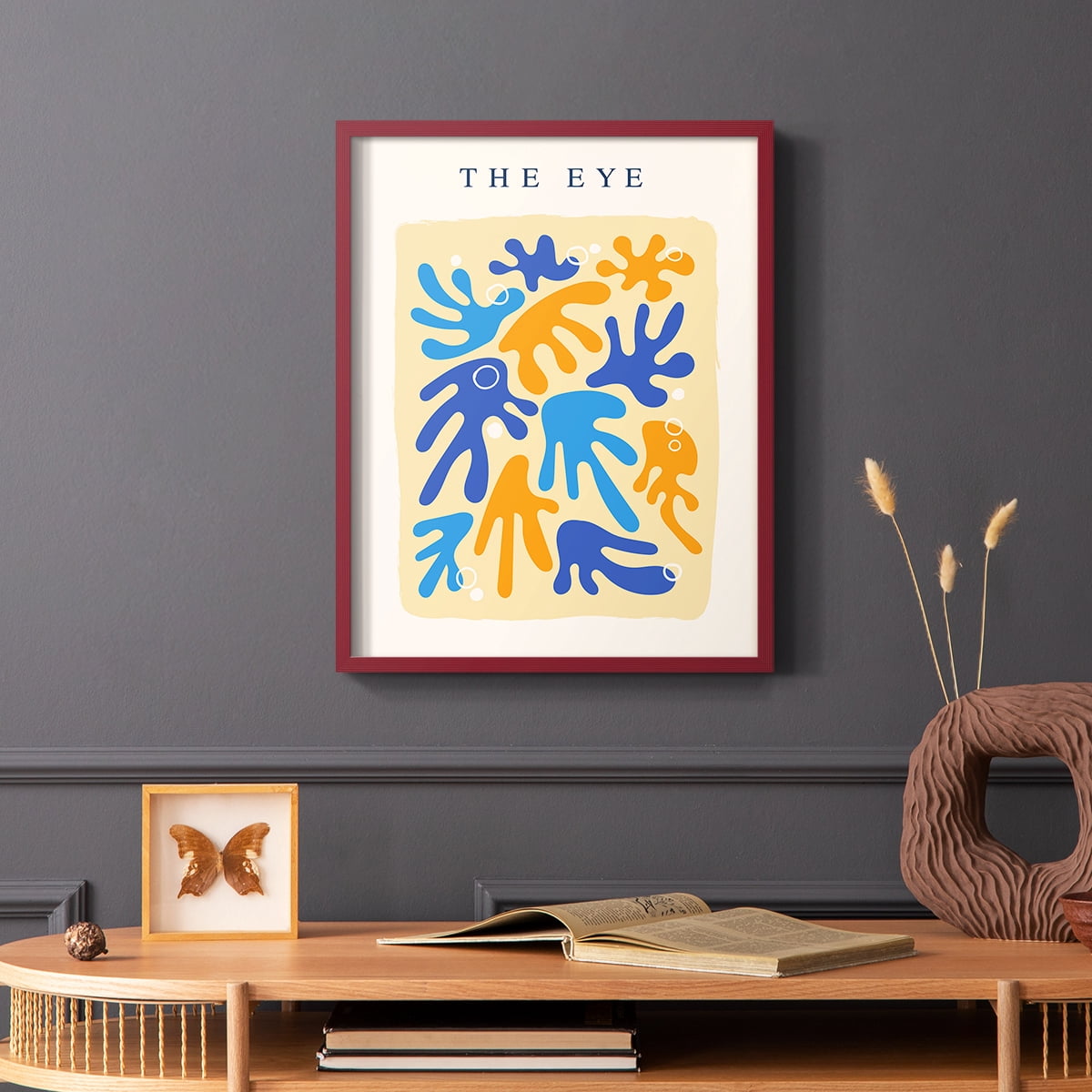 Matisse CCCIX in Red Solid Wood 11 x 14 Framed Print