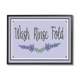 thumbnail image 2 of Stupell Industries Wash Rinse Fold Lavender Sprigs Typography Painting Gray Framed Art Print Wall Art, 2 of 5