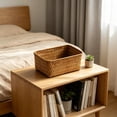 thumbnail image 3 of Woven Storage Basket for Desktop and Home Organization | Handwoven Wicker Storage Bin for Clutter Management and Decor, 3 of 5