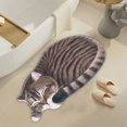 thumbnail image 4 of BCZHQQ Shower,Tub,Bath Mat,Bathroom Rug,Non-Slip,Absorbent,Soft Mat for Bathroom,Adorable Design Cat-Picture Bath Mat Door Mat Dry Carpet,18"x9",Summer Clearance, 4 of 7