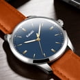 thumbnail image 6 of Men’s Quartz Watch with Large Face, Luminous Hands, Hardened Crystal Lens and Leather Strap Waterproof Water for Man | Ideal Gift for Him, 6 of 7