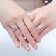 thumbnail image 1 of Creative Love Hug Anillo de plata Moda Unisex Anillo abierto ajustable Joyería Tmvgtek Para estrenar, 1 of 9