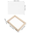 thumbnail image 2 of OUNONA 1Set Wooden Craft Screen Frame with Mesh for Papermaking and Small Paper Art Projects, 2 of 6