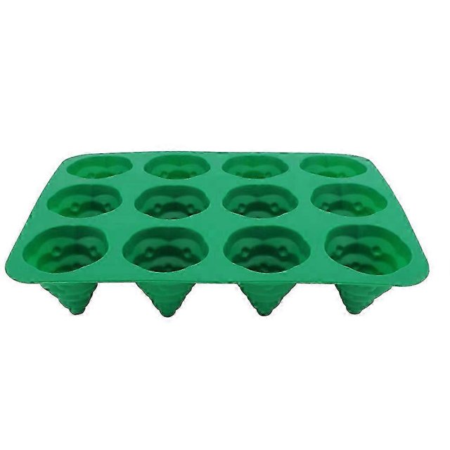 2025 12 Hole DIY Christmas Tree Silicone Mold Cake Mould for Mousse Chocolate Muffin Baking Tool