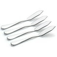thumbnail image 5 of Set of 4 Stainless Butter Knives Utensil Cutlery Luxury Cream Cheese Dessert Jam Spreader, 5 of 8