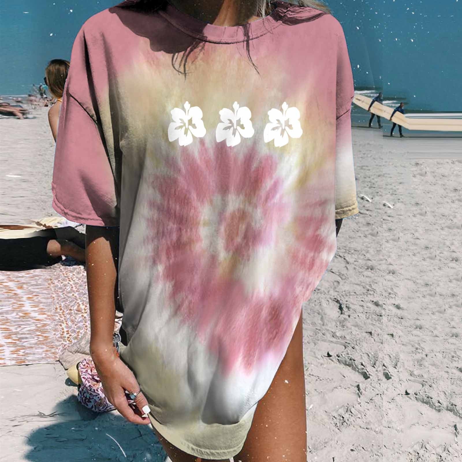 tie dye flower shirt