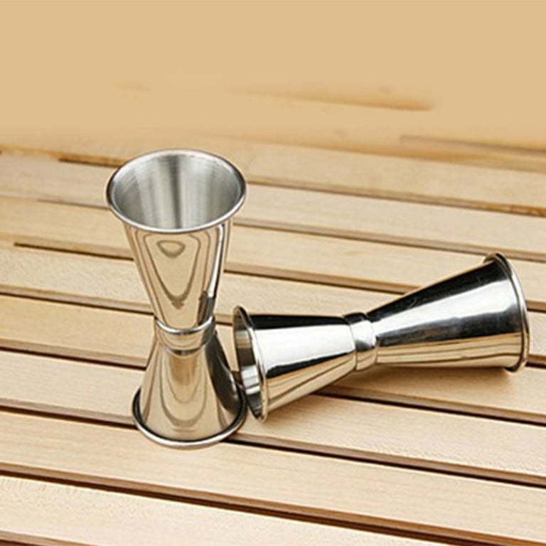 Stainless Steel Cocktail Jigger Double Head Measuring Cup Ounce Alcohol  Measuring Cup Bar Shaker Tool(35ml/20ml)