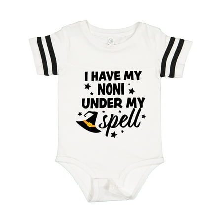 

Inktastic I Have My Noni Under My Spell with Cute Witch Hat Gift Baby Boy or Baby Girl Bodysuit