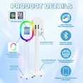 thumbnail image 6 of Portable iPad Photo Booth Stand with RGB Ring Light - Compatible with 10.2" to 13" iPad Pro/Air, Party Selfie Station for Weddings & Corporate Events (White/Flight Case)​, 6 of 12