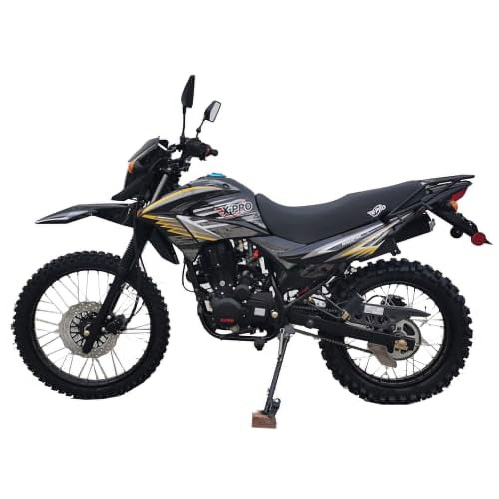 X-Pro Brand New 250cc Dirt Bike for adult with 5-Speed Manual Transmission Kick Start 21"/18" Wheels