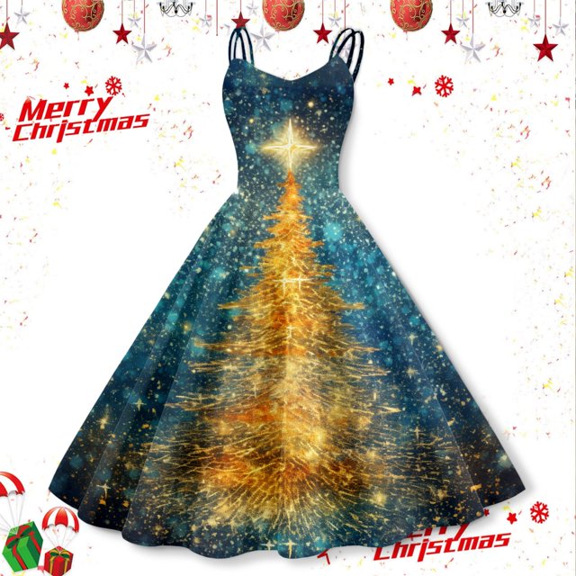 Vestidos Casuales Para Mujer 派对 Vestido de Fiesta Formal de Graduación Con Vuelo, Estilo Retro, Sin Mangas, Largo Hasta La Rodilla, Para Navidad