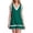 Green, variant on cocolona Womens Summer Color Block Mini Dress V Neck Sleeveless Ruffle Sundress Vacation Beach Tank Dress