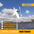 thumbnail image 2 of 400W Vertical Axis Permanent Magnet Wind Turbine 12v 24v Energy Windmill With MPPT Controller For Home Factory Use ,Easy Installation, 2 of 5