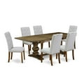 thumbnail image 2 of East West Furniture Table Top- Table Pedestal Parson Chairs, LAEL7-78-05, 2 of 6