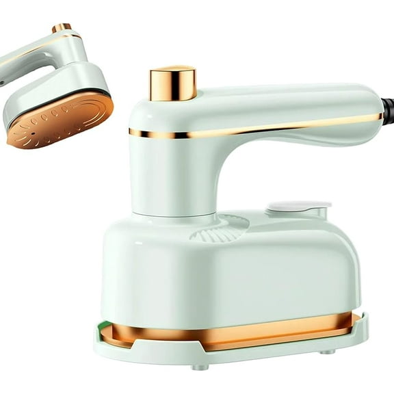 Handheld Portable Steam lron, 2025 New 2-in-1 Steamer and Iron Mini Travel Clothing Steam Iron, Travel Steamer for Clothes Home Dorm (White)