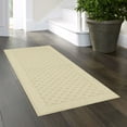 thumbnail image 4 of (2 pack) Mainstays Dylan Solid Diamond Olefin Beige Indoor Runner Rug, 1'9"x5', 4 of 11