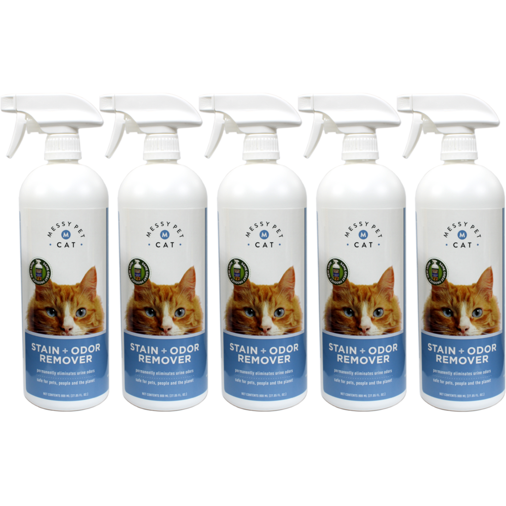 Messy Pet Cat Stain and Odor Remover Safe for Pets, People and the