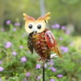 thumbnail image 7 of Tomshine Solar Powered Owl Lantern Lights Stake Lamp Metal Owl Decorative LED Garden Landscape Light for Walkway Pathway Yard Lawn, 7 of 7