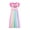 Rainbow - Princesses, variant on Girls' Fantasy Nightgown Princess Dress Pajama, Rainbow - Princesses, Size 4