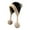 Black, variant on Retro Fluffy Knitted Pom Pom Beanie Hat for Women - Thickened Lined Winter Hat with Ear Protection for Outdoor Walks & Cold Weather