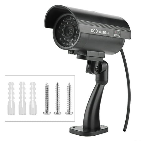 

Bullet Dummy Fake Surveillance Camera Flashing LED Fake Security Camera for Indoor & Outdoor