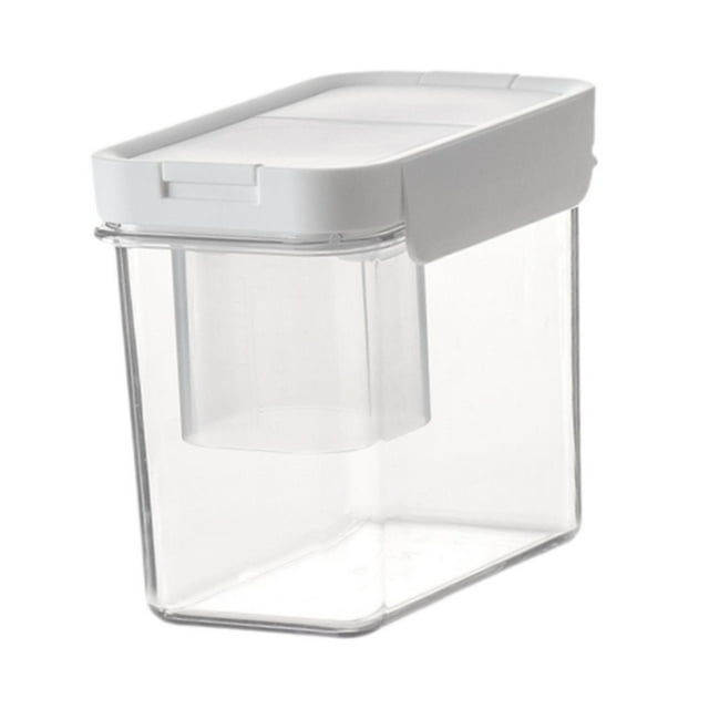 Contenedor de almacenamiento de detergente para ropa, contenedor sellado para lavandería, inodoro, hogar S